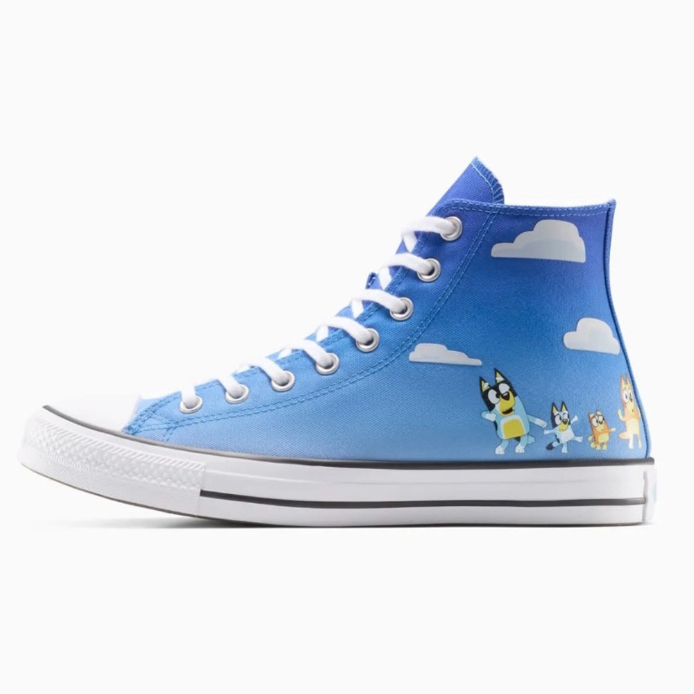 Converse Bluey Chuck Taylor All Star High Blue White size 13 NEW Bingo Chilli